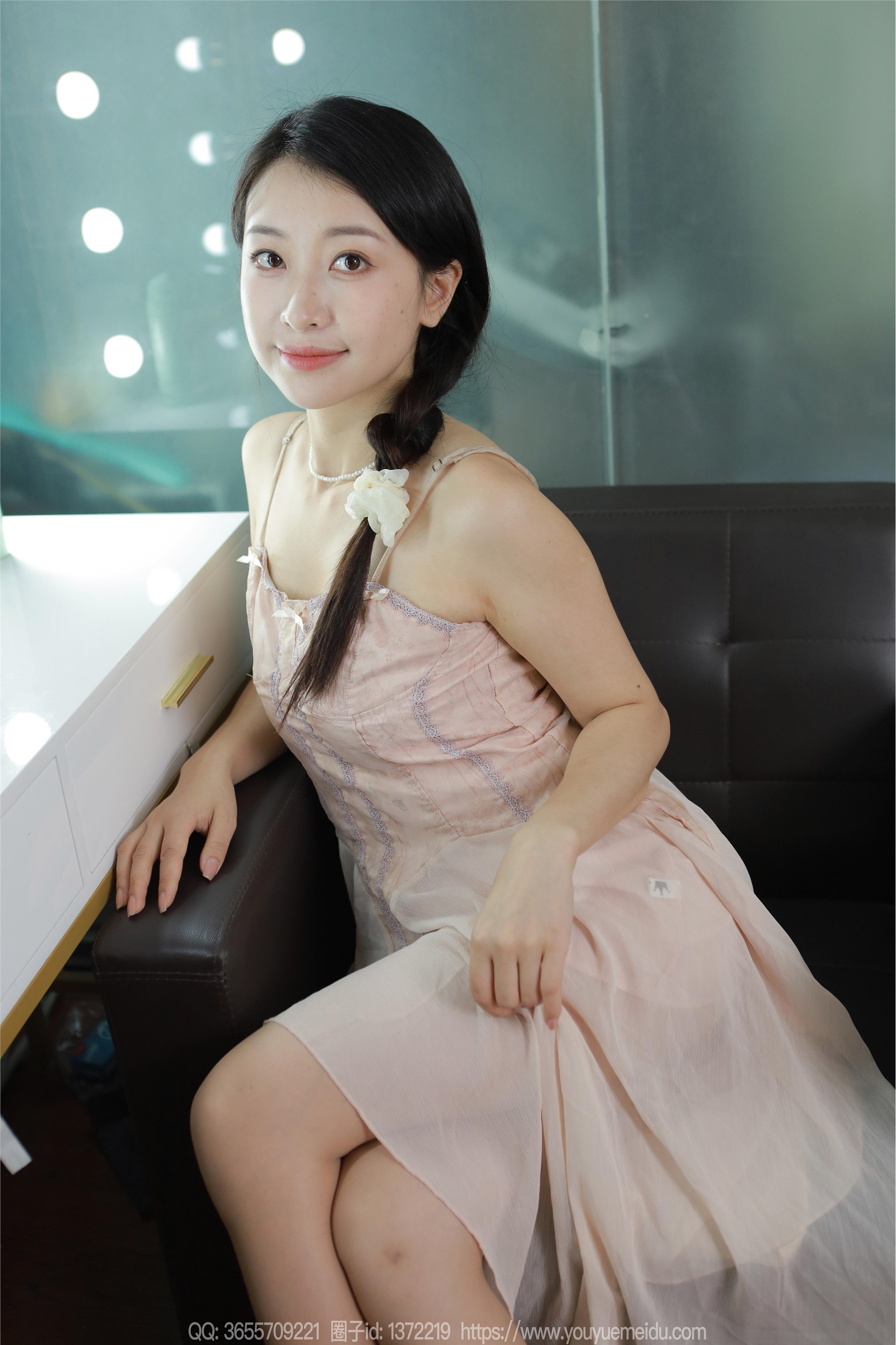 IESS异思趣向  2024.08.05 丝享家 1812 小婕《藕粉吊带裙》